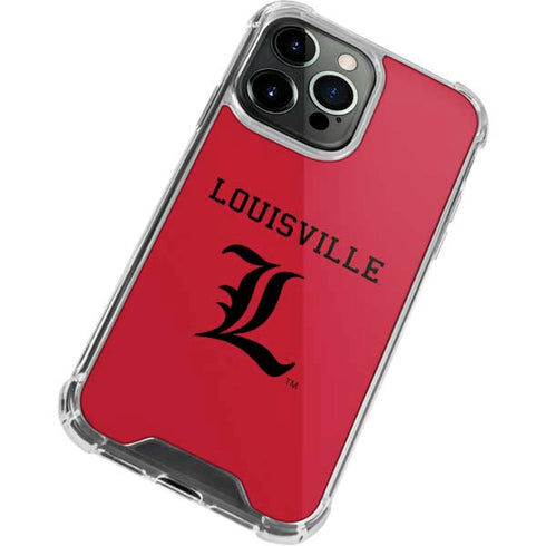 University of Louisville Cardinals iPhone 13 Pro Max Clear Case